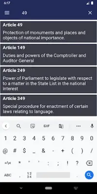 Indian Constitution Offline android App screenshot 3